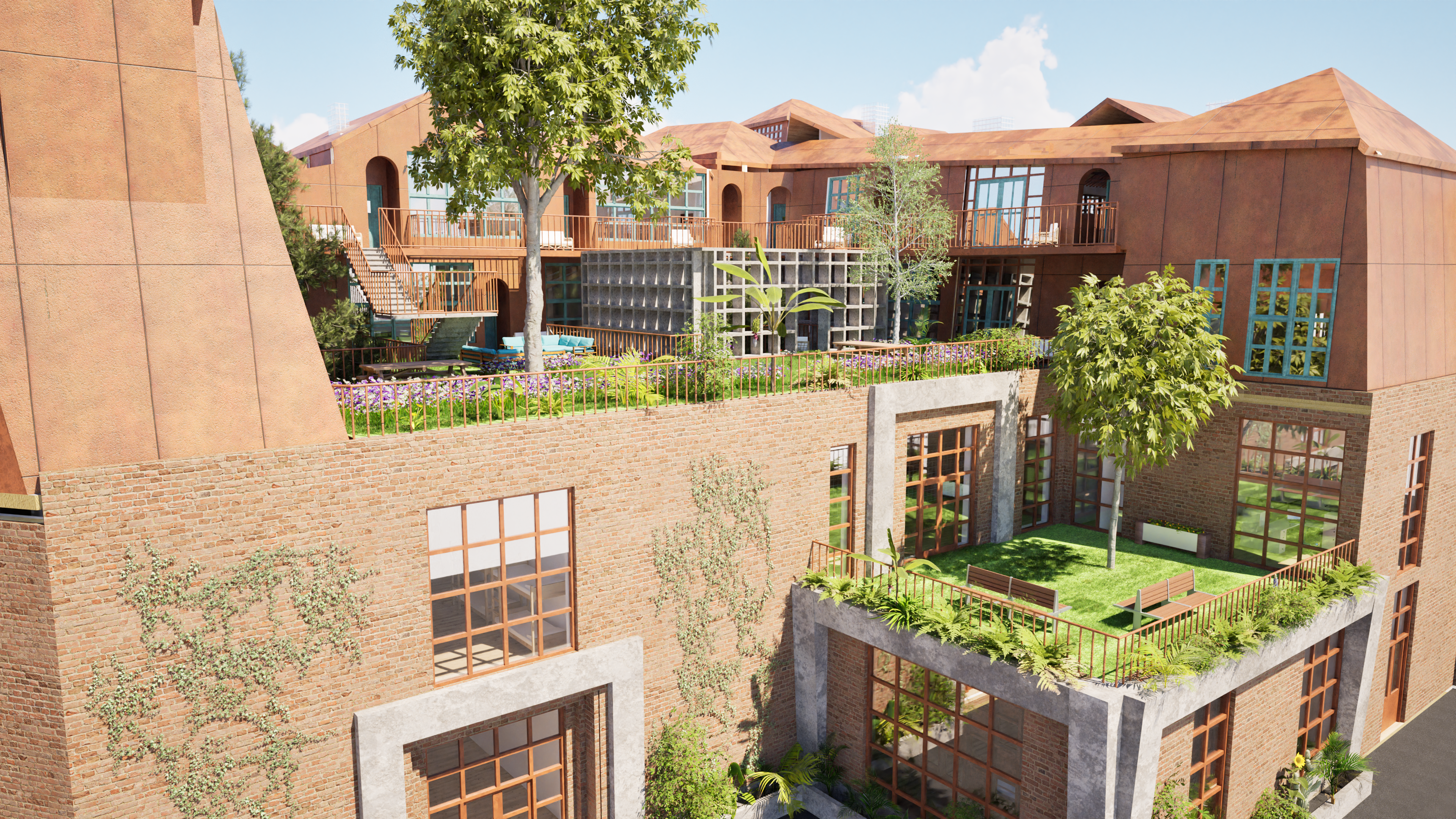 Urban Rowhouse Cloister — totaalbeeld